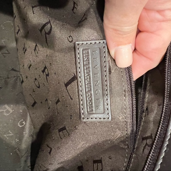 Espresso brown vintage Levenger shoulder bag - Picture 3 of 11